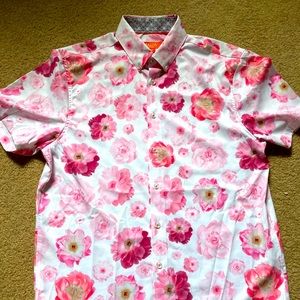 Men’s SS Button down in floral print